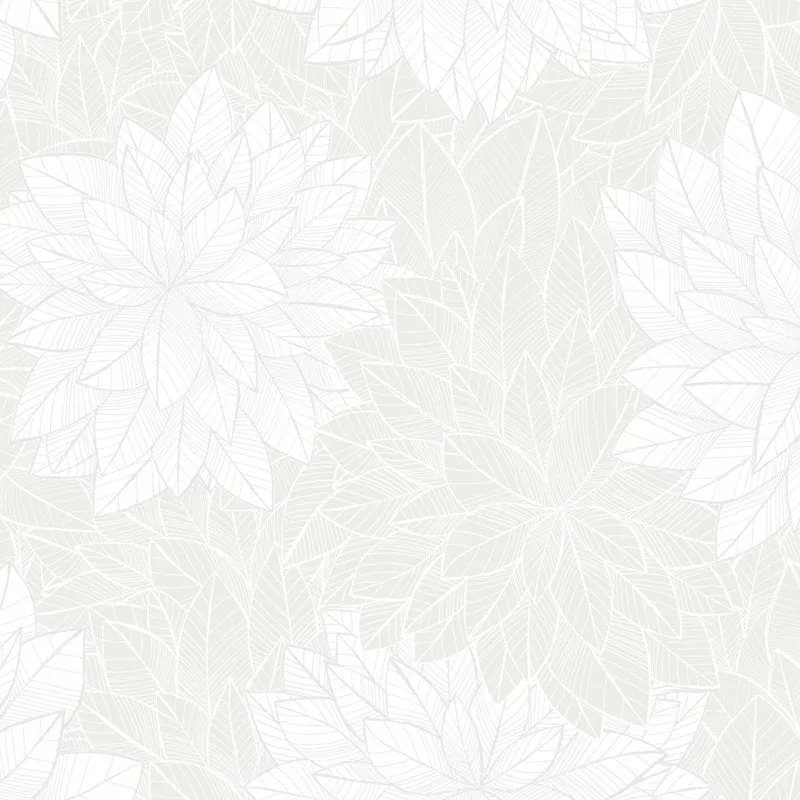 6o7186-Foliage-White-Borastapeter-Wallpaper